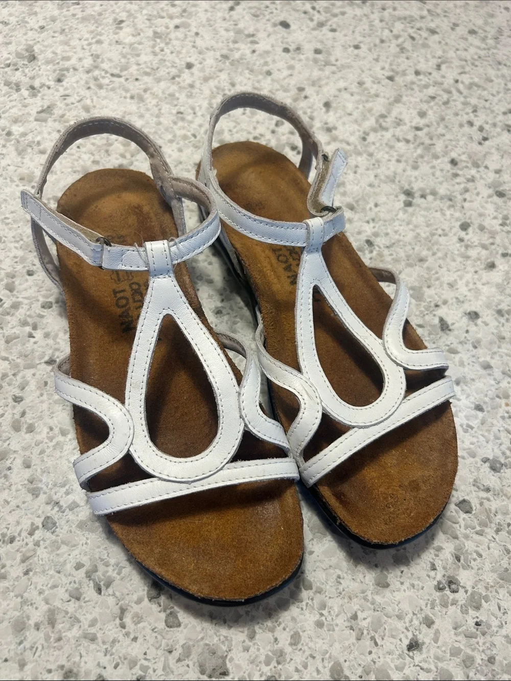 NAOT Women’s Dorith White Sandals size 36